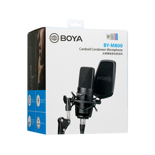 Microfon Studio Boya BY-M800, Black