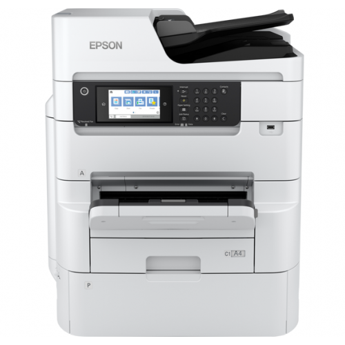 Bundle Multifunctional InkJet Color Epson WorkForce Pro WF-C879RDWF + High Cabinet + Paper Cassette