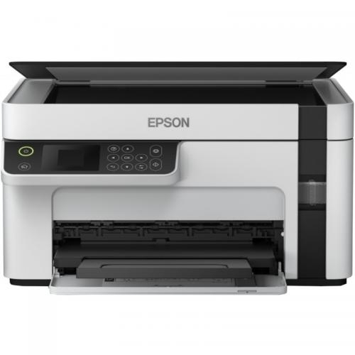 Multifunctional inkjet mono CISS Epson M2120, dimensiune A4 (Printare, Copiere, Scanare), viteza 32ppm alb-negru, rezolutie 1440x720 dpi, alimentare hartie 150 coli, scanner CIS rezolutie 1200x2400 dpi,viteza 12 sec, display 3.7cm, interfata: USB 2.0, wif