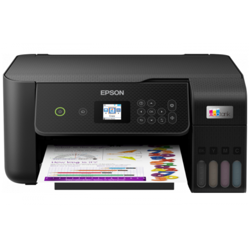 Multifunctional inkjet color Epson EcoTank CISS L3260, dimensiune A4 (Printare,Copiere, Scanare), printare borderless, viteza 33ppm alb- negru, 15ppm color, rezolutie 5760x1440 dpi, alimentare hartie 100 coli, scanner CIS rezolutie 1.200  x 2.400 DPI, int