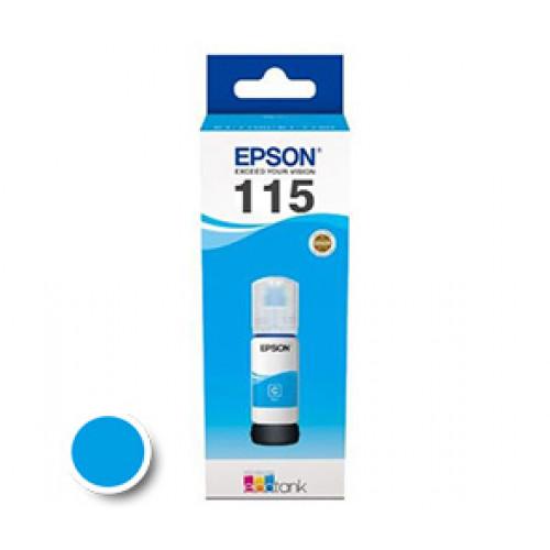 Cartus cerneala Epson 115, cyan, capacitate 70ml / 6200 pagini, compatibil cu: Epson EcoTank L8160, EcoTank L8180.