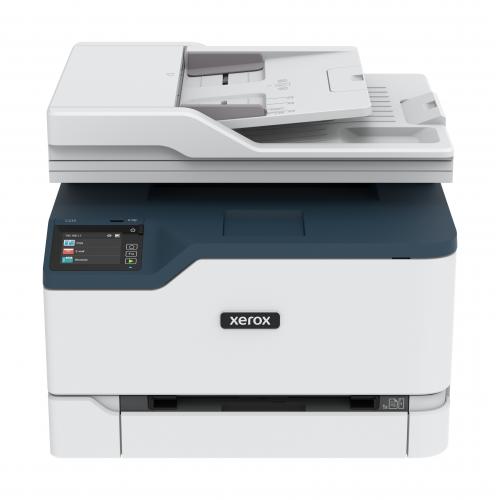 Multifunctional laser color Xerox C235V_DNI, Print/Copy/Scan/Fax, Dimensiune A4, Viteza: 22 ppm, Rezolutie Imprimare 600 x 600 dpi, calitate culoare de 4800,Copiere 600 x 600 dpi, Procesor 1 GHz Dual Core, Memorie 256 MB, Limbaje imprimate PCL® 5/6, PostS