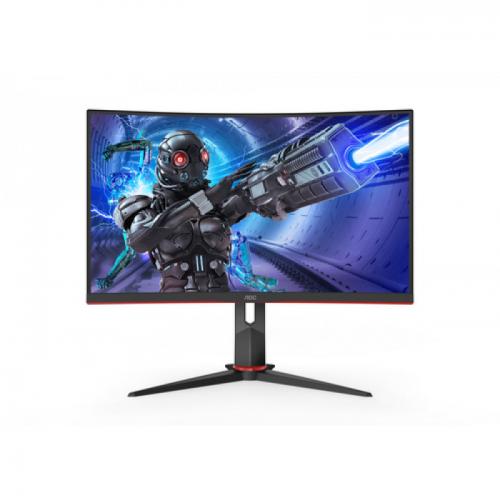 Monitor LED AOC C27G2ZU/BK, 27inch, FHD VA, 0.5ms, 240Hz, negru+rosu