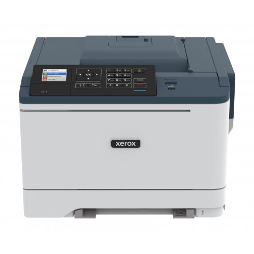 Imprimanta laser color Xerox C310V_DNI, Dimensiune A4, Viteza: 33ppm cu 16 ppm duplex, Rezolutie:1200 x 1200 dpi, 4800 Color Quality  , Procesor:1 GHz Dual Core , Memorie: 1GB RAM ,Alimentare cu hartie: Intrare 250 coli, iesire 125 coli, 60-176 g/mp, Limb