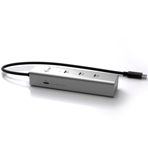 Hub USB I-TEC C31HUBMETAL8KPDPRO, 4 x USB-C, Black