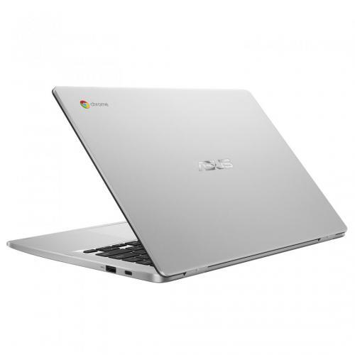 Laptop Asus ChromeBook C423NA-EC0642, Intel Celeron Dual Core N3350, 14inch Touch, RAM 4GB, eMMC 64GB, Intel HD Graphics 500, Chrome OS, Silver