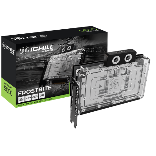 Placa video INNO3D nVidia GeForce RTX 5090 iChill FROSTBITE 32 GB, GDDR7, 512 bit