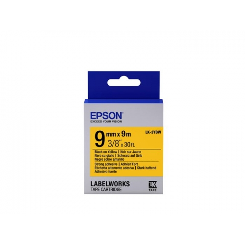 Banda Etichete Epson LK-3YBW C53S653005 Black/Yellow 9mm (9m)