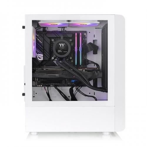 Carcasa Thermaltake S200 TG ARGB Snow, Fara sursa