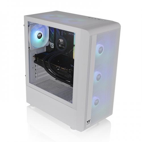 Carcasa Thermaltake S200 TG ARGB Snow, Fara sursa