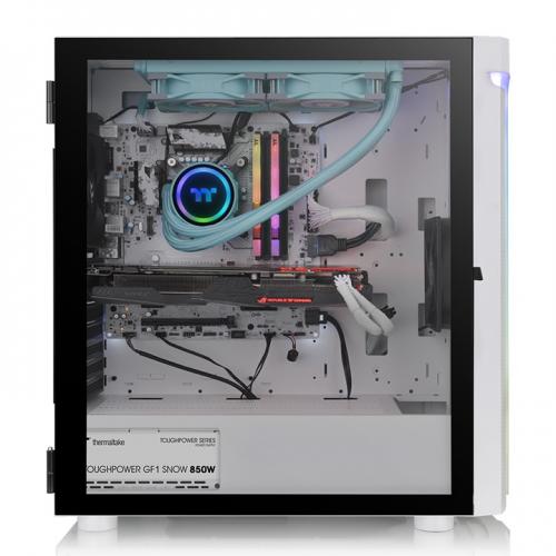 Carcasa Thermaltake H590 TG ARGB Snow, Fara sursa