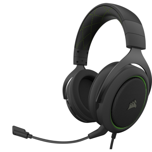 Casti cu microfon Corsair Stereo HS50 Pro, Green