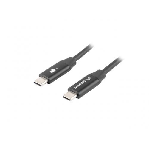Cablu de date Lanberg CA-CMCM-40CU-0018-BK, USB-C - USB-C, 1.8m, Black