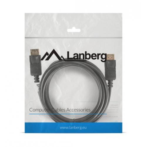 Cablu Lanberg CA-DPDP-10CC-0030-BK, DisplayPort - DisplayPort, 3m, Black