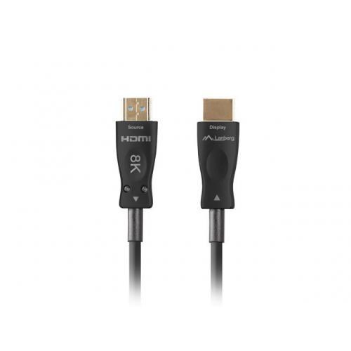 Cablu Lanberg CA-HDMI-30FB-0200-BK, HDMI - HDMI, 20m, Black