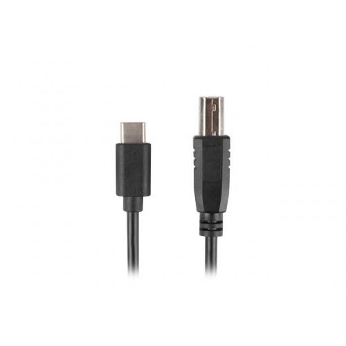 Cablu Lanberg CA-USBA-14CC-0030-BK, USB-C - USB-B, 3m, Black