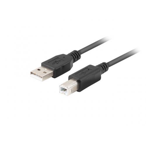 Cablu Lanberg CA-USBA-15CU-0010-BK, USB - USB-B, 1m, Black