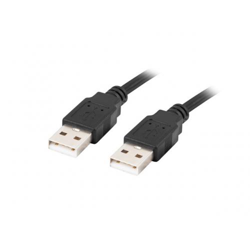 Cablu Lanberg CA-USBA-20CU-0005-BK, USB 2.0 male - USB 2.0 male, 0.5m, Black