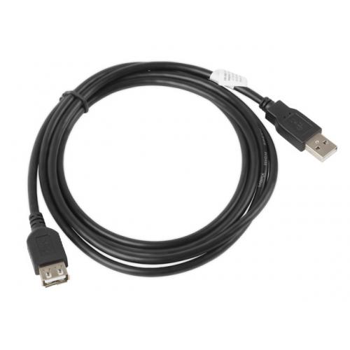 Cablu Lanberg CA-USBE-10CC-0018-BK, USB male - USB female, 1.8m, Black