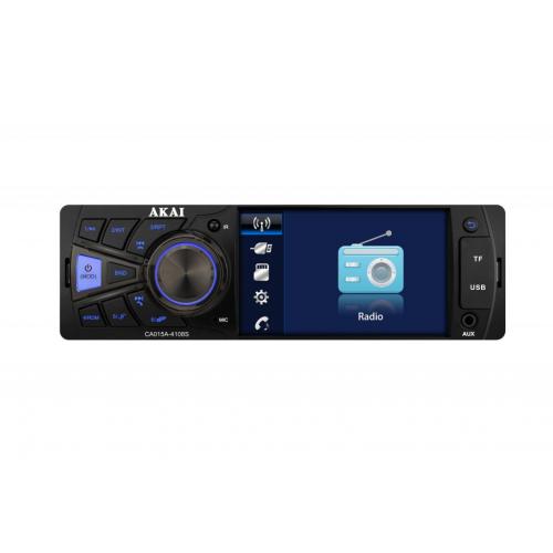 Radio MP3 player auto AKAI CA015A-4108S, cu bluetooth, putere 4 x 25W, ecran 4