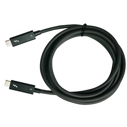 Cablu QNAP CAB-TBT4-0M5, USB-C - USB-C, 0.5 m, Black
