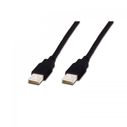 Cablu ASSMANN USB A M (plug)/USB A M (plug), 1m, black