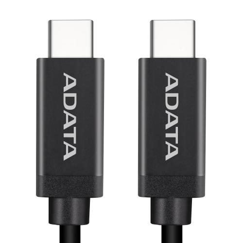 Cablu de date A-DATA ACC3G1AL-100CM-CBK, USB-C - USB-C, 1m, Black