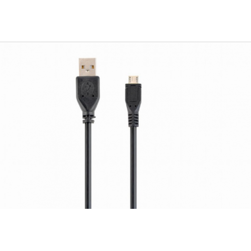 Cablu de date Gembird CCP-mUSB2-AMBM-1M, USB 2.0 - micro USB, 1m, Black