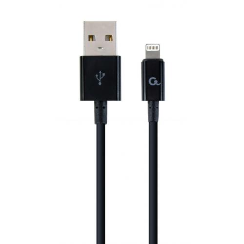 Cablu de date Gembird, USB 2.0 - Lightning, 1m, Black