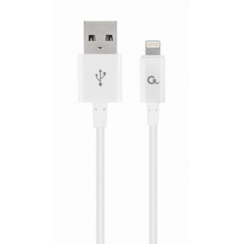 Cablu de date Gembird, USB 2.0 - Lightning, 1m, White