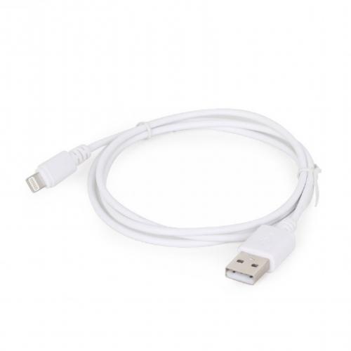 Cablu de date Gembird, USB - Lightning, 1m, White