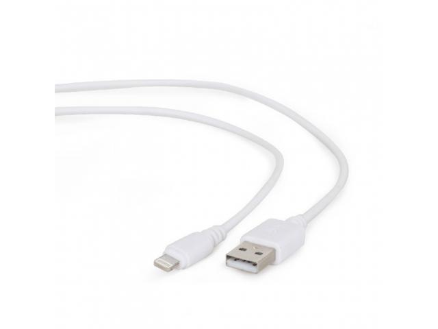 Cablu de date Gembird, USB - Lightning, 2m, White