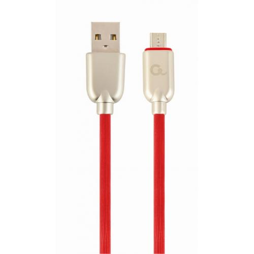 Cablu de date Gemnird Premium, USB - micro USB, 2m, Red