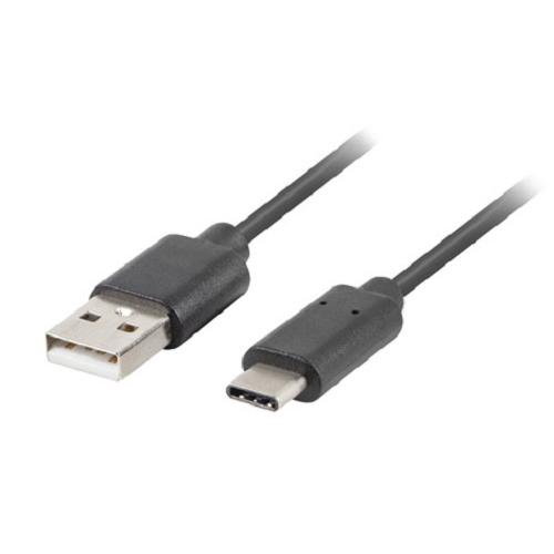 Cablu de date Lanberg, USB - USB C, 0.5m, Black