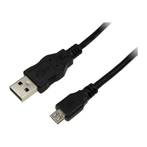 Cablu de date LogiLink CU0059, USB - micro USB, 3m, Black