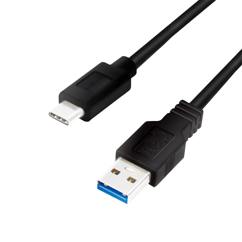 Cablu de date Logilink CU0166, USB - USB-C, 0.15m, Black