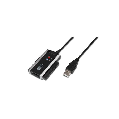 Cablu Digitus DA-70200-1, USB 2.0 - IDE/SATA, 0.9m, Black
