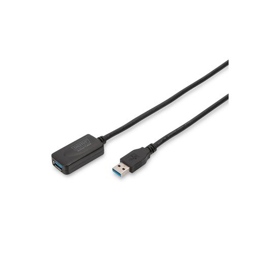 Cablu Digitus DA-73104, USB 3.0 male - USB 3.0 female, 5m, Black