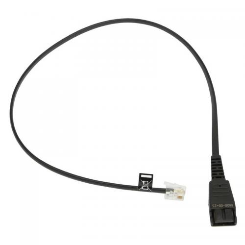 Cablu Jabra 8800-00-37, QD - RJ11, 0.5m, Black