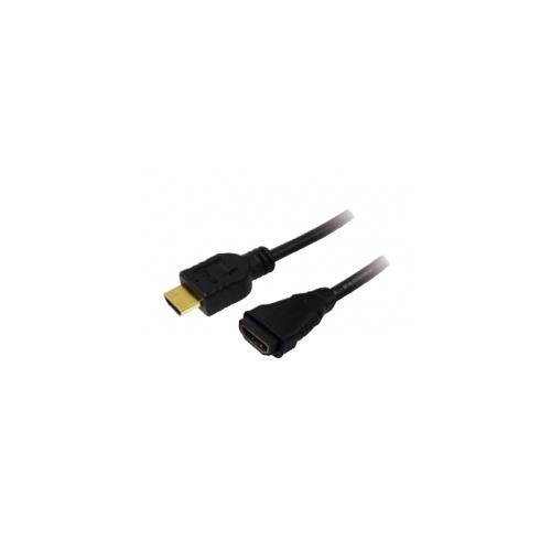 Cablu LOGILINK HDMI- HDMI,1.4,tata/mama, aurit, lung de 2 m