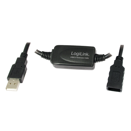 Cablu LogiLink UA0146, USB 2.0 Male - USB 2.0 Female, 20m