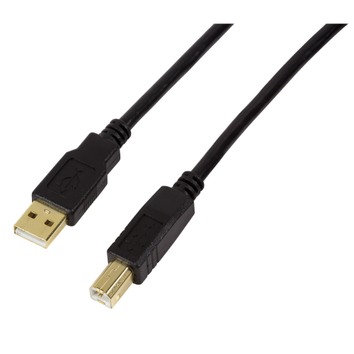 Cablu Logilink UA0264, USB-A Male - USB-B Male, 10m, Black