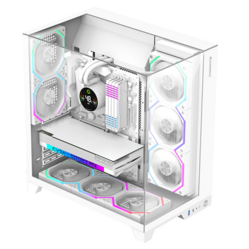 Carcasa Gamemax Infinity Pro White, Fara Sursa