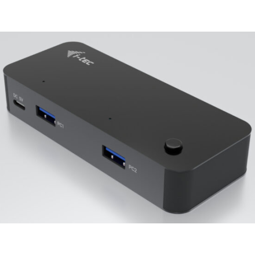 Switch KVM I-TEC CAKVMHUB2A2C, 2 x USB-A, 2 x USB-C, Black