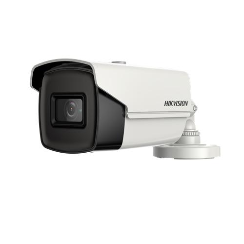 Camera de supraveghere Hikvision Turbo HD Outdoor Bullet, DS-2CE16H8T- IT3F(2.8mm); 5MP; Fixed Lens: 2.8mm; 5MP@20fps, 4MP@25fps(P)/30fps(N) (Default), EXIR, 40m IR, Outdoor EXIR Bullet, ICR, 0.005 Lux/F1.2, 12VDC, Smart IR, True WDR,3D DNR, OSD Menu(Up t