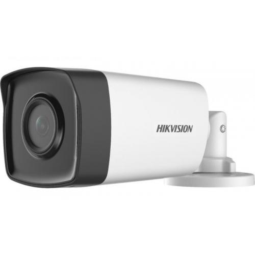 Camera supraveghere Hikvision Turbo HD bullet DS-2CE17D0T-IT5F(3.6mm) (C), 2MP, senzor CMOS, rezolutie 1920 × 1080@30fps, iluminare: 0.01 Lux @ (F1.2, AGC ON), 0 Lux with IR, lentila fixa: 3.6mm, unghi vizualizare: horizontal FOV: 79.6°, vertical FOV: 43.