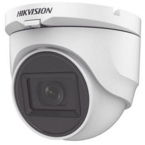 Camera supraveghere Hikvision Turbo HD dome DS-2CE76D0T-ITMFS(2.8mm); 2MP; Audio over coaxial cable, microfon audio incorporat; 2 MP CMOS; rezolutie 1920 (H) × 1080 (V)@25fps; iluminare: 0.01 Lux@(F1.2, AGC ON), 0 Lux with IR; lentila: 2.8mm, distanta IR: