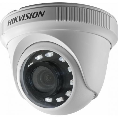 Camera de supraveghere Hikvision Turbo HD dome, DS-2CE56D0T-IRF(2.8mm) (C); 2MP; 2MP high performance CMOS; rezolutie 1080P@25fps; iluminare: 0.01 Lux@(F1.2, AGC ON), 0 Lux with IR; lentila 2.8mm, vizualizare orizontala FOV:  106.4°, verticala FOV:  57.9°