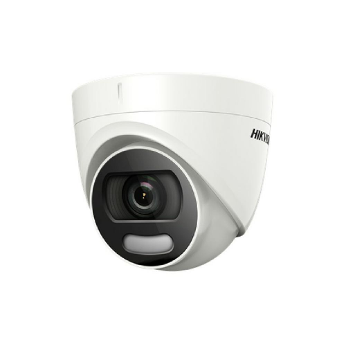 Camera supraveghere Turbo HD dome Hikvision DS-2CE72HFT-F(3.6mm); 5MP, ColorVU - vizualizare imagini color pe timp de noapte, 5 MP CMOS, rezolutie: 2560 × 1944@@20fps, iluminare: 0.0005 Lux @ (F1.0, AGC ON), 0 Lux cu  lumina alba, lentila fixa: 3.6mm, dis