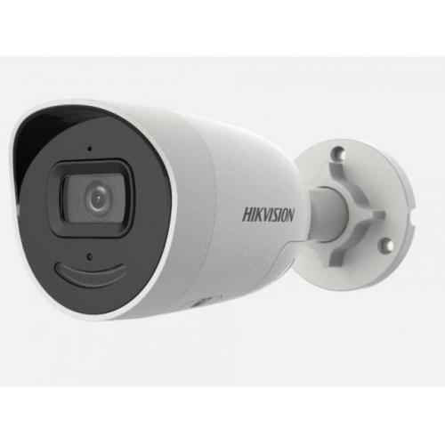 Camera supraveghere Hikvision DS-2CD2046G2-IU/SL(2.8mm)C, 4MP,  low- light powered by Darkfighter, Acusens deep learning algorithms-filtrarea alarmelor false dupa corpul uman si masini, alarma audio si luminoasa, comunicare audio bidirectionala, 1/3